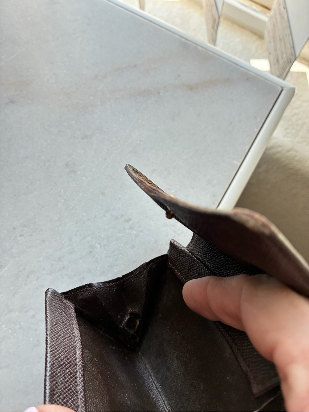 Louis Vuitton Brown Damier Ebene Card Holder - Picture 5 of 6